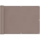 vidaXL Balkonscherm 75 x 200 cm PU gecoate oxford alu Rechthoekig