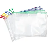 Djois Opbergvakken A3 Rits PVC (Polyvinylchloride) Liggend 33 (B) x 46 (D) x 2,5 (H) cm Kleurenassortiment 8 Stuks
