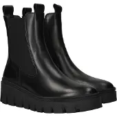 Tamaris Boots 'Enkellaarsjes Plat' zwart
