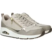 SKECHERS Sneakers laag 'UNO' goud / taupe / greige