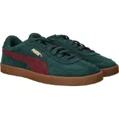Puma Club II Era Suede Sportschuhe Herren Trainingsschuhe sportlicher Schnürer Grün Freizeit
