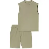 Schiesser Pyjama kort 'Modern' jade groen