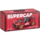 Lobbes bouwsteentjes sportauto pull back - 488 stuks speelgoed.