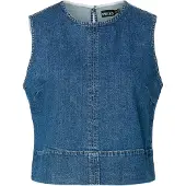 Pieces Blouse 'PCSILKE' blauw denim