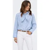ONLY Blouse 'ONLDisako' opaal / lichtblauw / wit