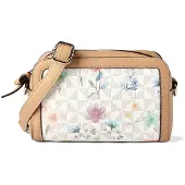 Gabor Schoudertas 'Meria Flower' blauw / bruin / grijs / pink / wit