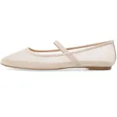 Bianco Ballerina met riempjes 'Lilia' wolwit