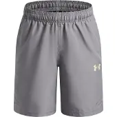 Under Armour Tech Utility Woven Trainingsbroekje Kids Donkergrijs Lichtgroen