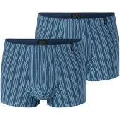 Schiesser Boxershorts ' Long Life Soft ' blauw / lichtblauw