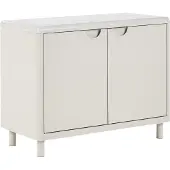 Beliani KORVO - Opbergkast met 2 deuren - Lichtbeige - Mesh