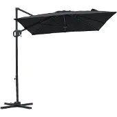 Axi Luma Zweefparasol 200x300 cm Antraciet/grijs