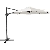 Axi Solea Zweefparasol Ø 300cm Antraciet/beige