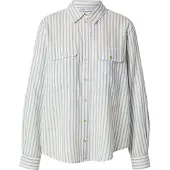 ONLY Blouse 'ONLWENDY' lichtblauw / wit