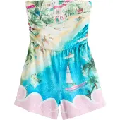 Next Jumpsuit sand / azuur / groen / rosa