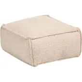 Beliani SHERALI - Poef-Beige-Katoen