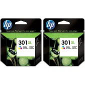 HP 301XL (D8J45AE) Inktcartridge 2x Zwart Hoge capaciteit - Multipack