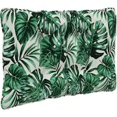 vidaXL Buitenbankkussen Polyester Bladpatroon 80 x 43 x 10 cm