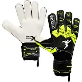 Precision Fusion X Flat Cut Finger Protect Goalkeeper Gloves Zwart 11