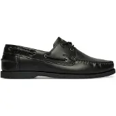 HUGO Leren bootschoenen met veterdetail Maat 44
