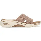 SKECHERS Go Walk Arch fit 2.0 Slippers beige Maat 40