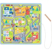 Goki Labyrint - Kleine Stad - 28X28X1,8Cm - Magnetisch - 3 Jaar