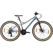 Bikestar Hardtail MTB Alu 26 Inch 21 Speed Wit/Roze Unisex