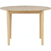 Ebuy24 Gilda eetkamertafel Ø110/150cm met uitschuifbare naturel.