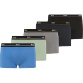 BOSS Boxershorts 'Essential' marine / donkergrijs / pastelgroen / zwart