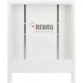 Rehau verdeelpaneel AP, 130/1005, wit, 1 stuk.