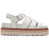 Clarks Dames Orianna Twist D-Fit Sandalen Off White