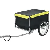 Syfax Fietstrailer 65 kg zwart en geel