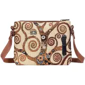 Goebel - Gustav Klimt | Tas De Levensboom | Schoudertas - 25cm - Stof