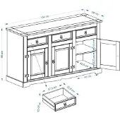 Idimex Mexico meubels dressoir in Mexico stijl, massief grenen