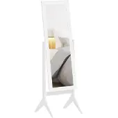 HOMCOM Staande spiegel passpiegel MDF