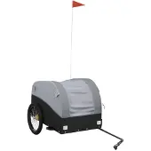 Syfax Fietstrailer 45 kg ijzer zwart en grijs