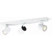 Philips Runner LED plafondspot wit 3-lamps, wit / opaal, Woon-/ Eetkamer, metaal, Modern, LED plafondlamp