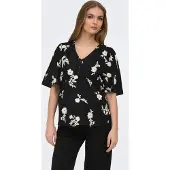 ONLY Maternity Blouse 'OLMElsi' zwart / wit
