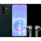 Samsung Galaxy A57 256GB Donkerblauw 5G + Galaxy Buds4 Zwart