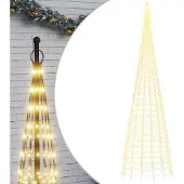 vidaXL LED-kerstboom 3000 LEDs warm wit 800 cm