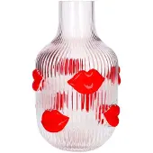 Giftcompany - Vaas L'amour - H 30 cm - transparant - lippen