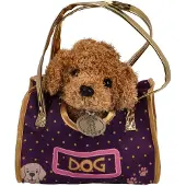 Pluchiez pluche hond knuffel met draagtas - schattig speelgoed.