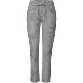 Cecil Dames Gestreepte seersucker broek - Groen - XL