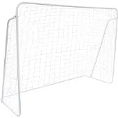 B2X Voetbaldoel - 300x200cm - met net en haringen - wit