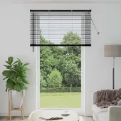 Syfax Venetiaanse jaloezie Zwart 213 x 130 cm 25 mm PVC