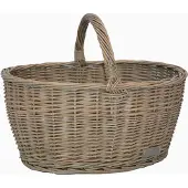 UNUS Wilgenmand Boodschappenmand 44,5x33,5x20cm grijs