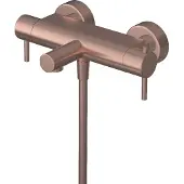 Hotbath Badthermostaat buddy opbouw 2-knop 26 cm geborsteld koper