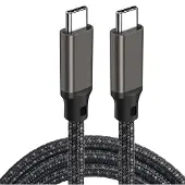INF 2 meter USB-C naar USB-C snellaadkabel - Zwart