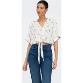 ONLY regular fit overhemdblouse van pure viscose model 'PAULA'