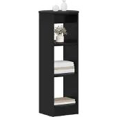 vidaXL Bijzetkast Zwart 40 x 40 x 100 cm Geconstrueerd hout