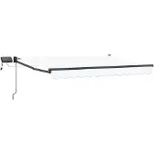 Syfax Handbediende luifel met LED's 3,5 x 2,5 m